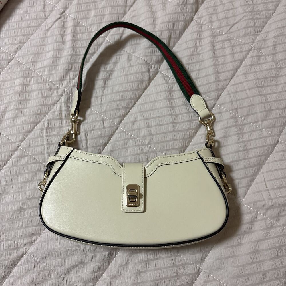 GUCCI Moonside Hobo Bag White Sherry Leather - Picture 2 of 9